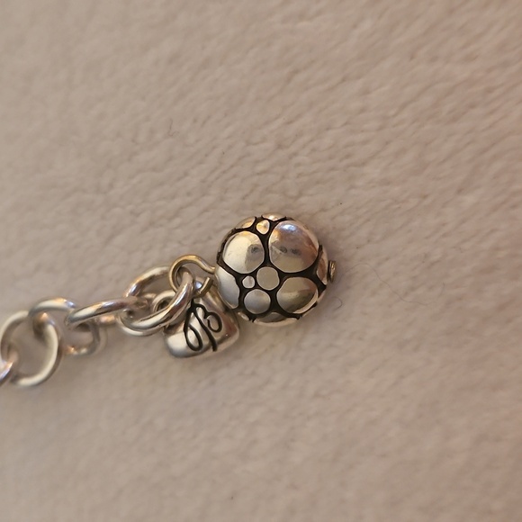 BRIGHTON Pebble and Freshwater Coin Pearl Chain Choker Necklace - Picture 6 of 8